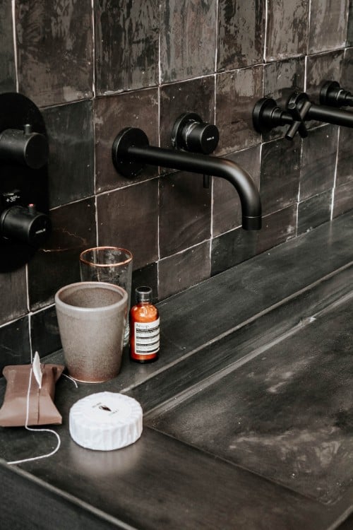 Industrial style home bathroom