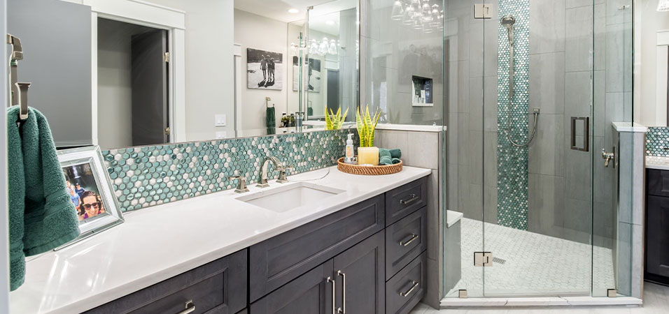 Spa like featured shower